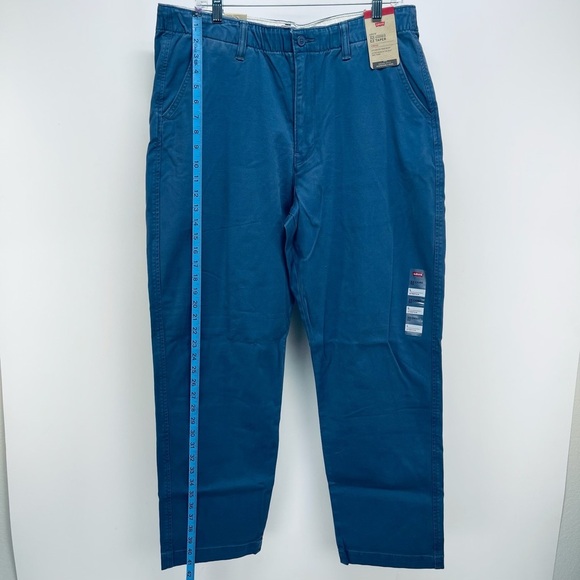 Levi’s XX Chino Pants Size L Ez Man’s Taper Stretch Blue New - Picture 8 of 14
